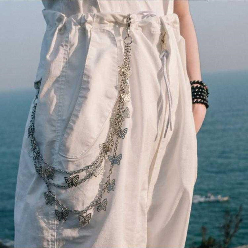 Multi-Layer Waist Chain Butterfly Multi Layer Pants Chain