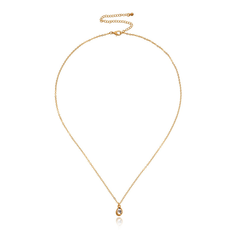 Solitaire Stone Pendant Necklace