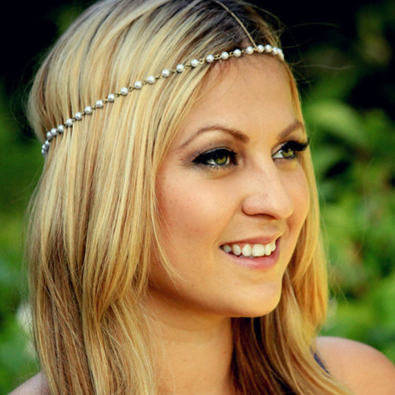 Gothic Pearl Hair Band