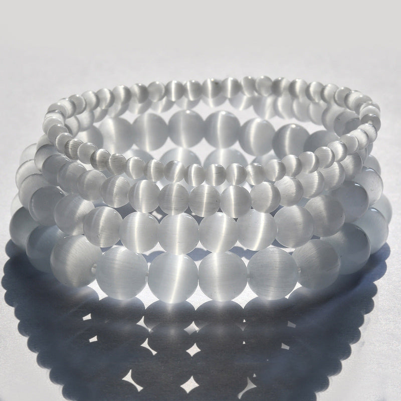 Round Natural Bead Stone Opal Bracelet