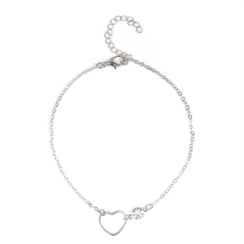 Heart Pendant Anklet Chain Foot Bracelet