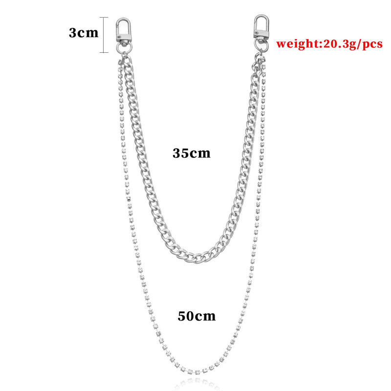 Hip Hop Punk Style Metal Body Chain