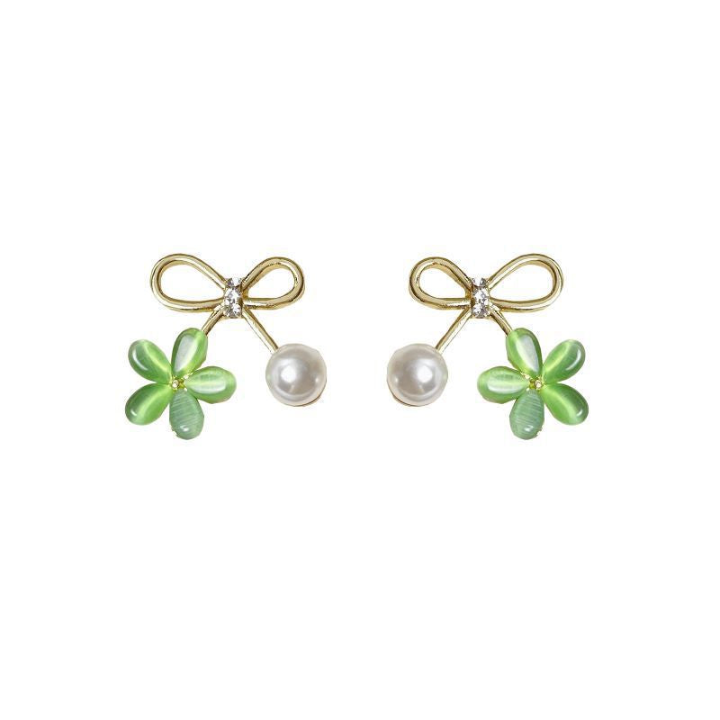 Opal Flower Earrings Women