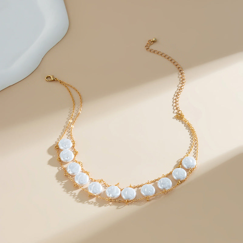 Baroque Retro Short Choker Neck Chain Necklace