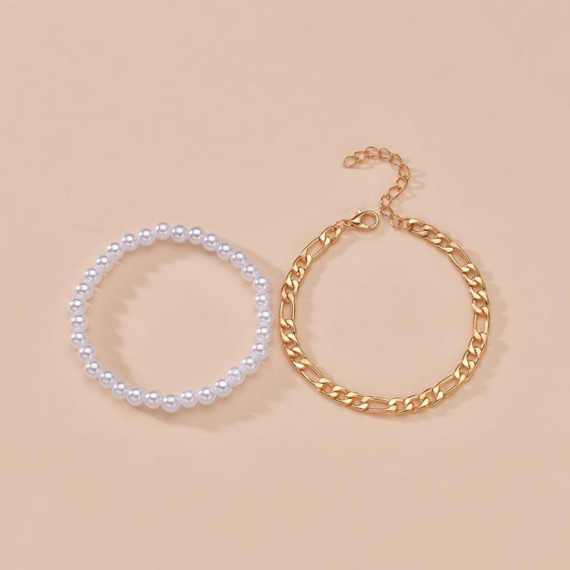 Fashion Charm Pearl Chain Bracelet