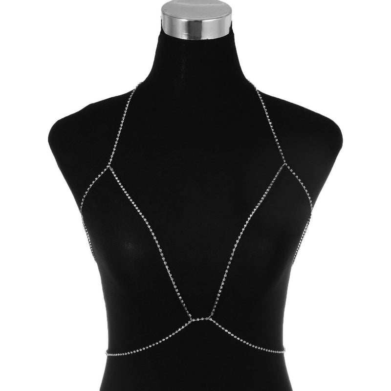 Sexy Chest Bra Chains Women Jewelry Rhinestone Body Chain