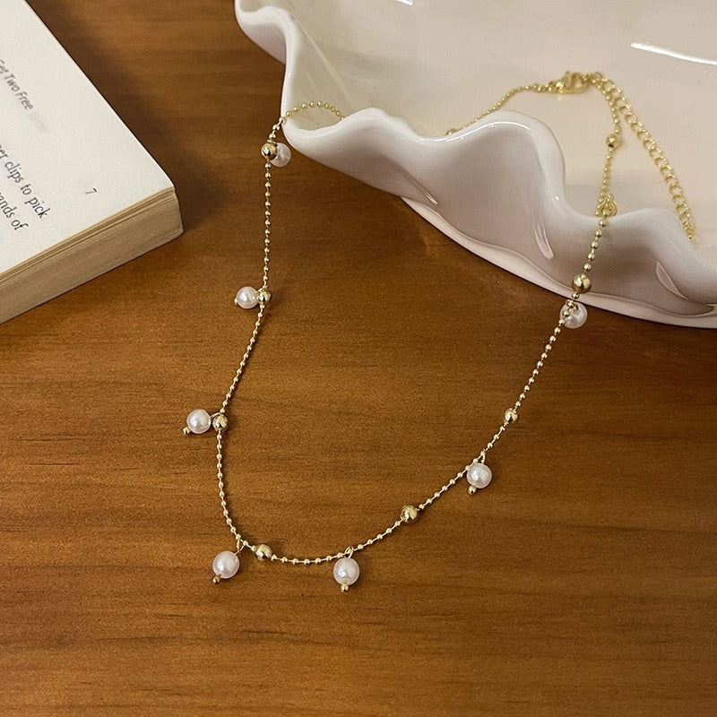 Pearl Bead Chain Necklaces