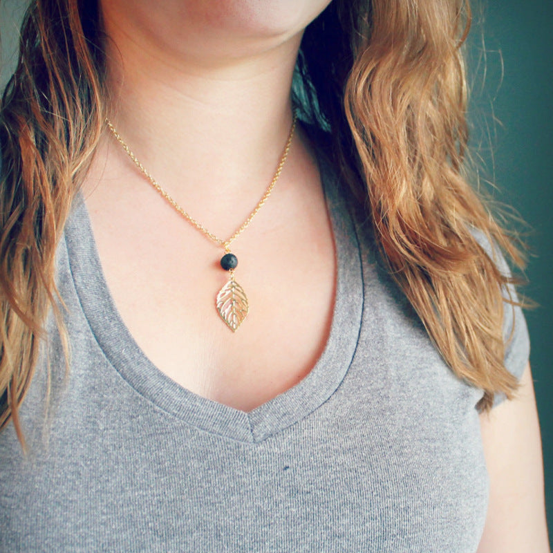 Leaf Pendant Necklace Jewelry