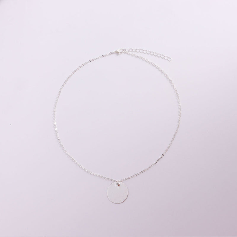 Disc Charm Pendant Necklace