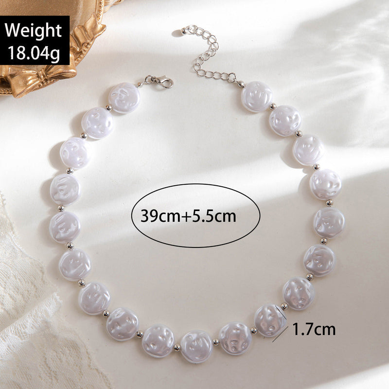 Baroque Pearl Necklace for Wedding Banquet Prom Party