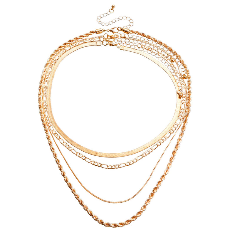 Multi layer Chain Necklace Punk Popular Short Choker