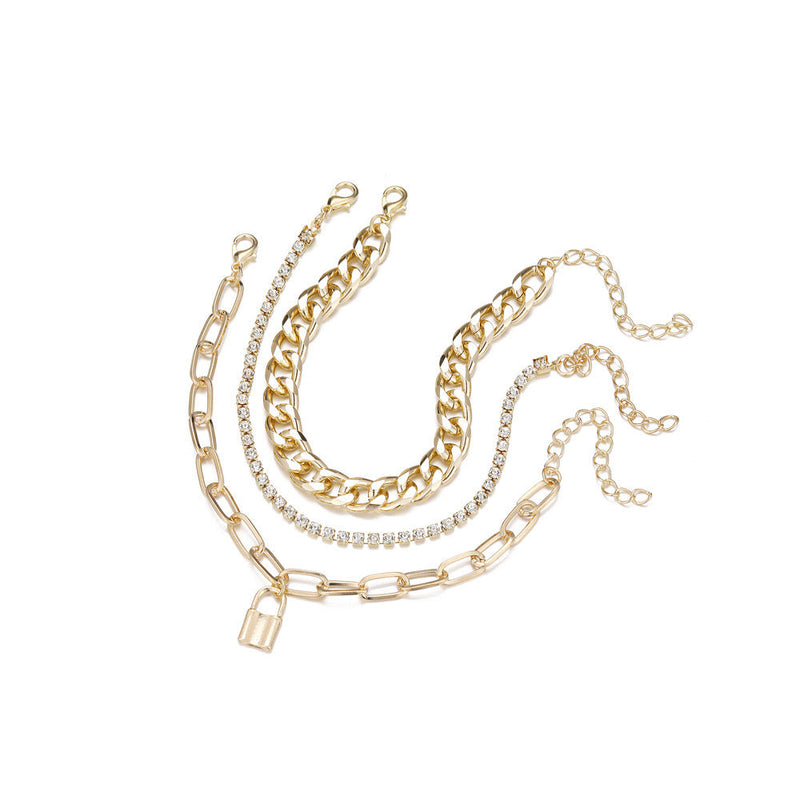 Hip Hop Punk Bracelet Set