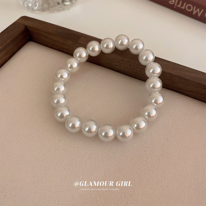 Elastic Plastic Pearl Bracelets