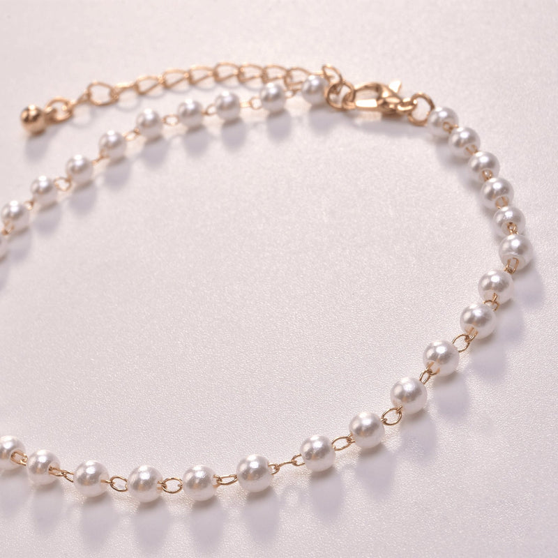 Pearl Beads Foot Bracelet