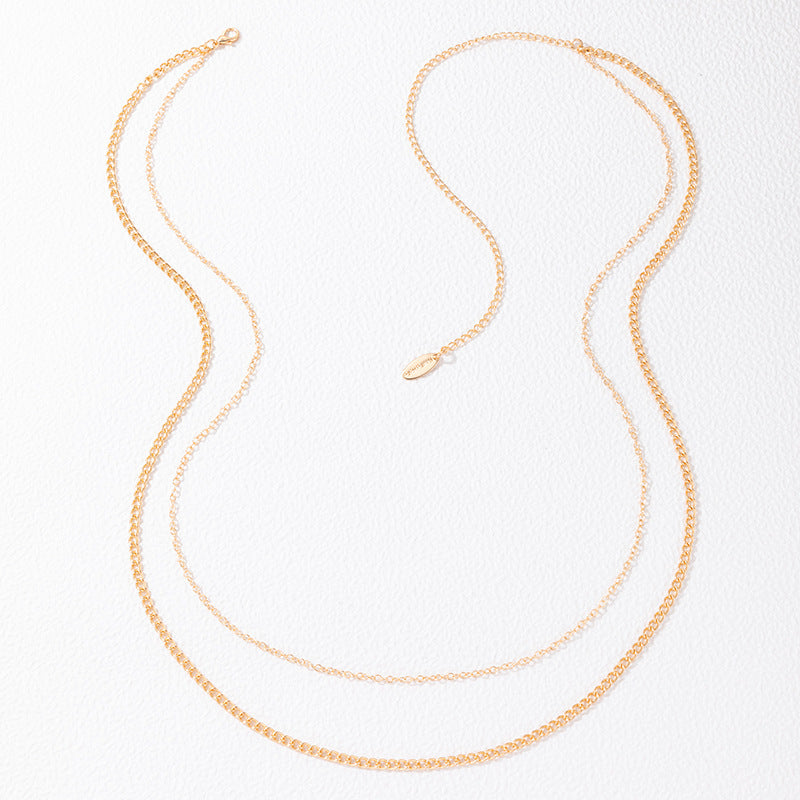 Trendy Sexy Double Layer Chain Necklace
