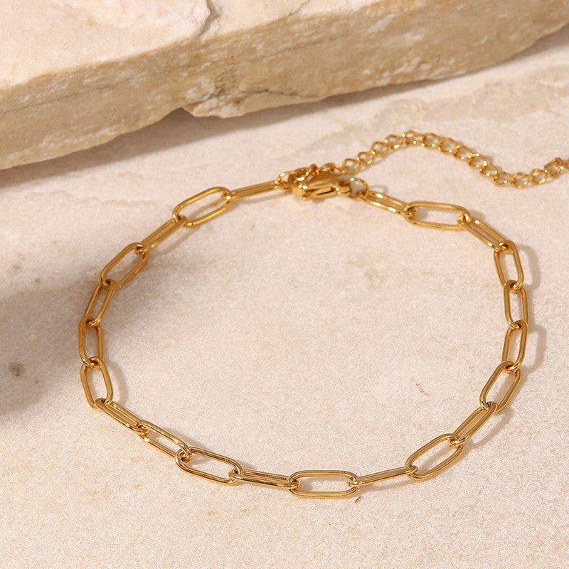 Paperclip Thick Chain Anklet Jewelry