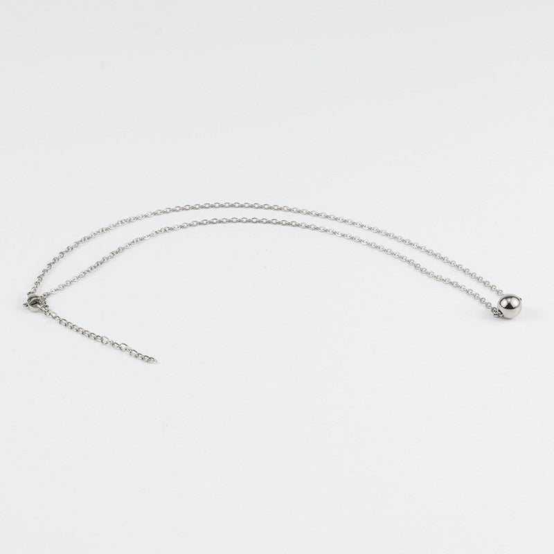 Round Pendant Simple Chain Necklace