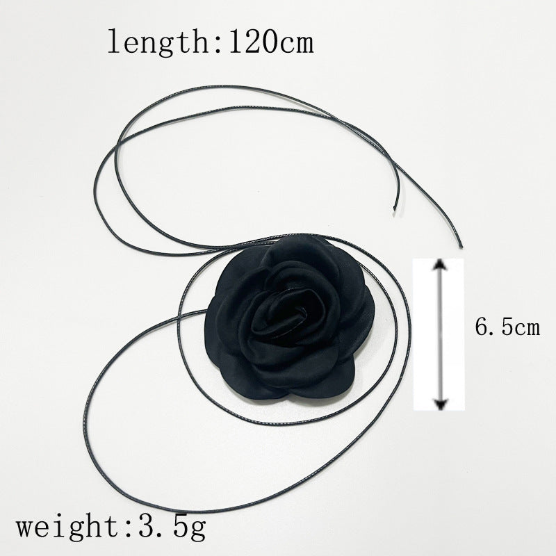 Elegant Big Flower Choker Necklace for Women