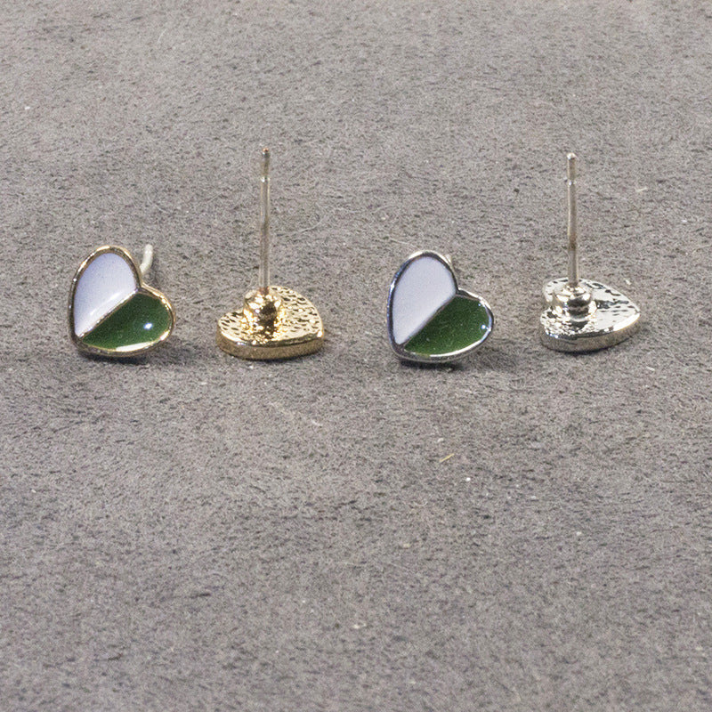 Love four-leaf clover zircon stud earrings set