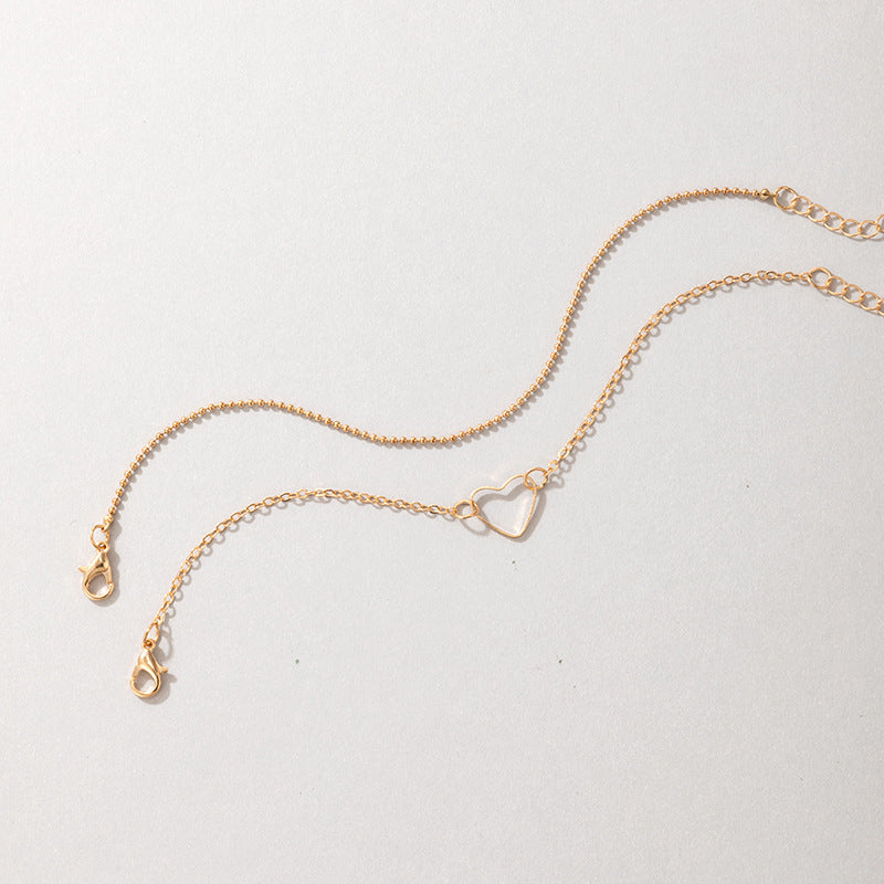 Hollow Heart Charm Bracelet