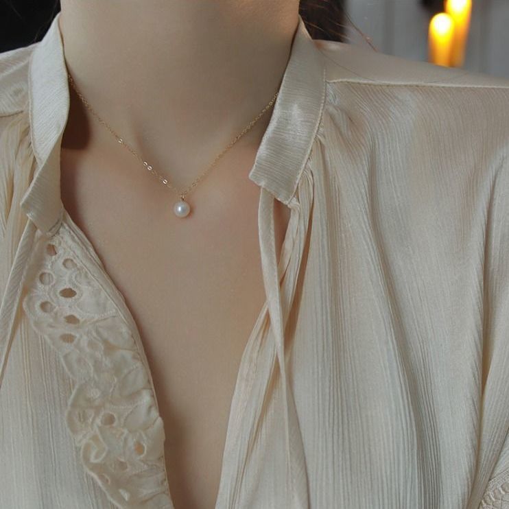 Double Layer Wearing Pearl Necklace Female