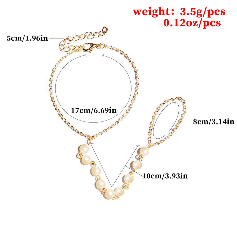 Punk Finger Ring Bracelet