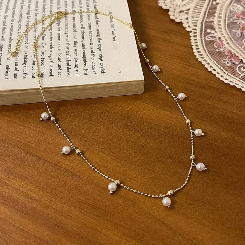 Pearl Bead Chain Necklaces