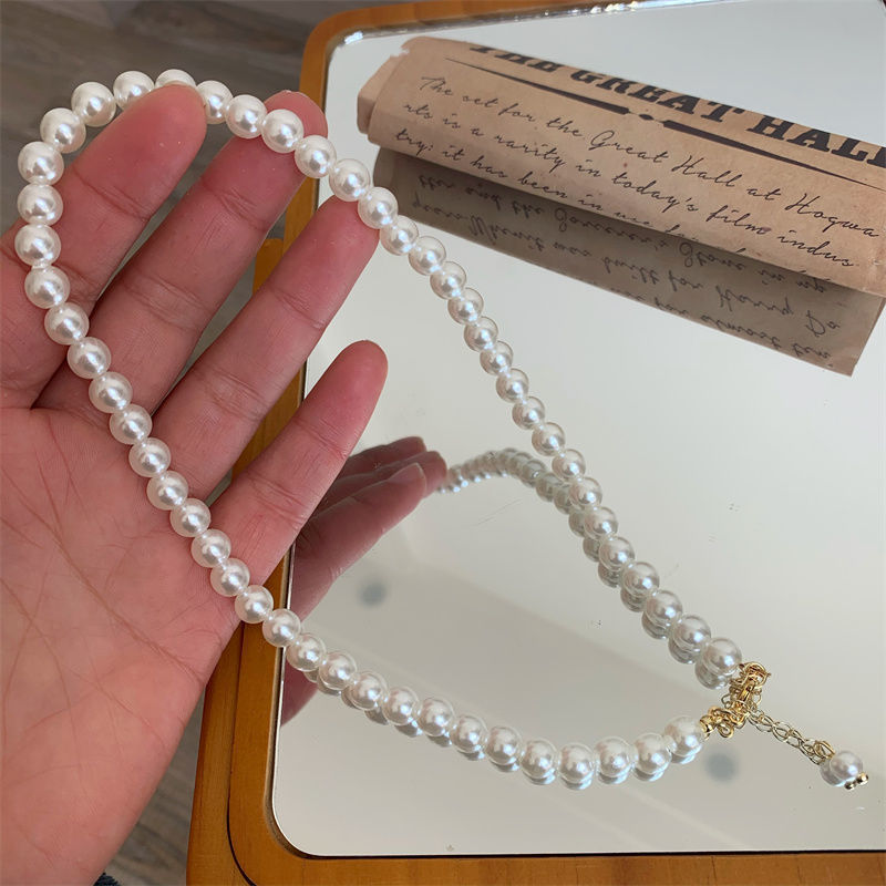 Wedding Pearl Necklace for Women White Womens Pearl Choker Necklace