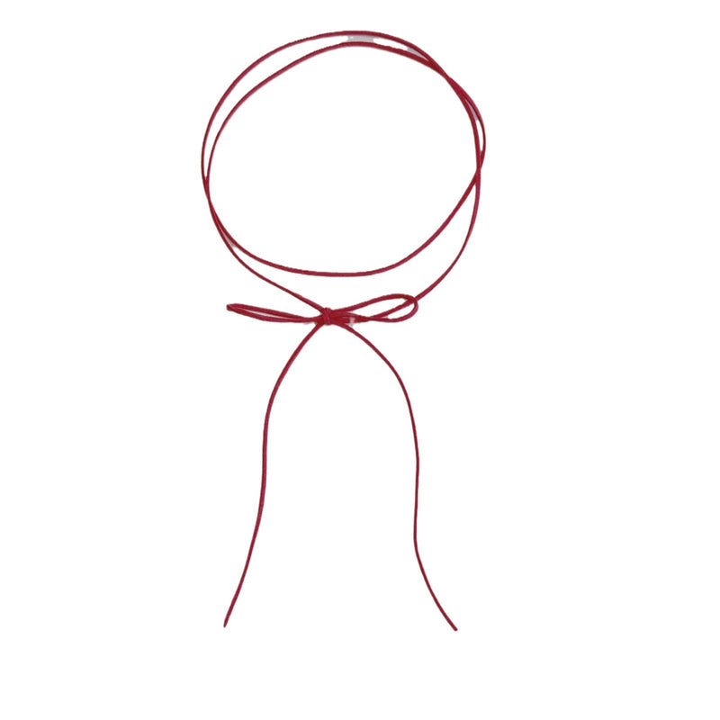 Thread Colored Hand Woven Rope Necklace