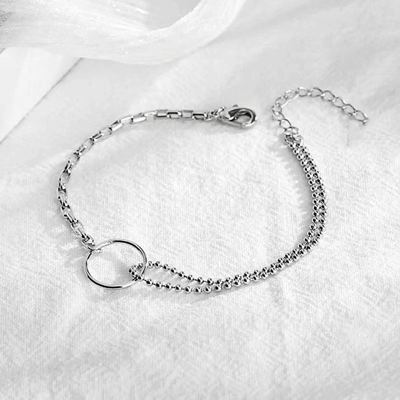 Simple Circle Design Chain Bracelet