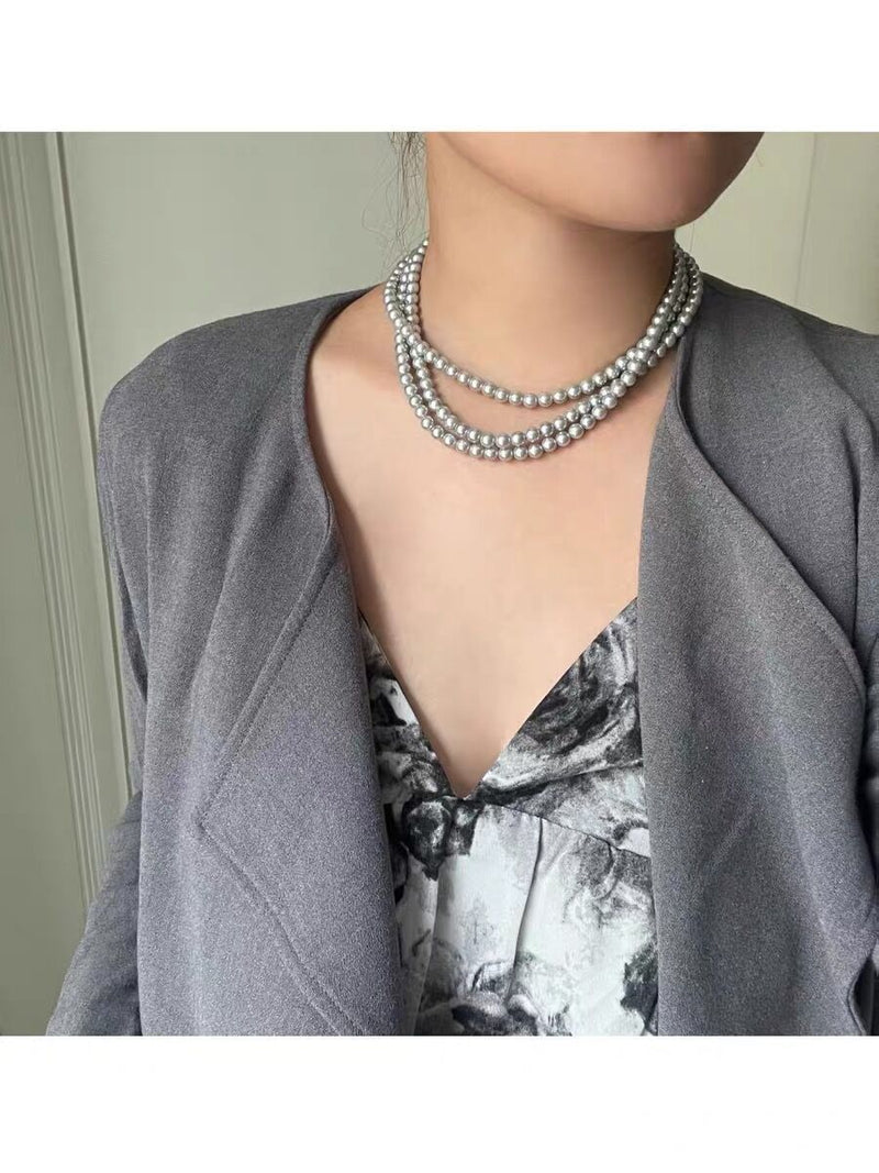 Long Pearl Necklace Costume Pearl Jewelry