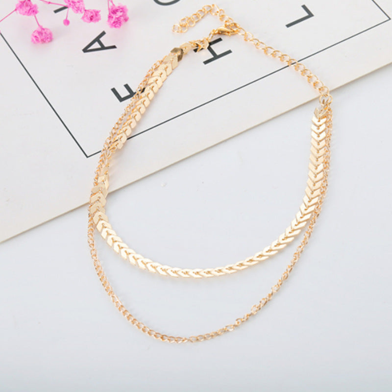 Wheat Link Chain Necklace