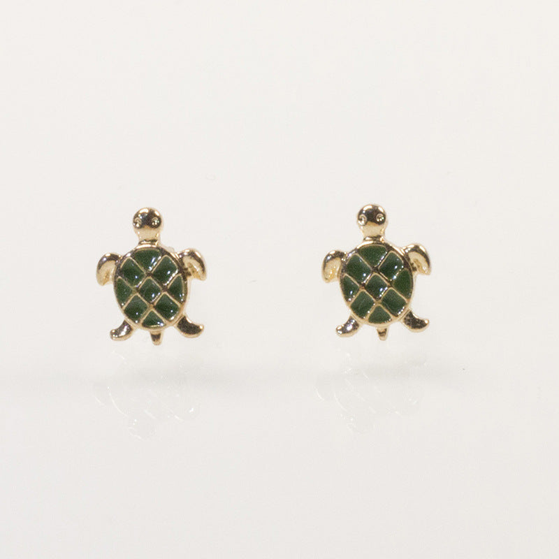 Cute Turtle Stud Earring