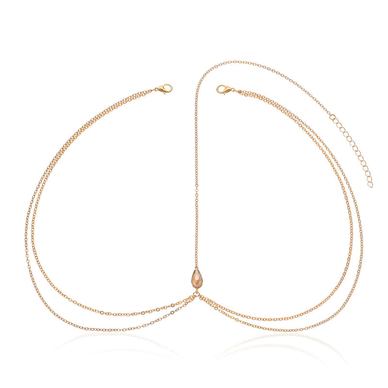 Bohemian Crystal Fashion Bridal Hair Chain Jewelry