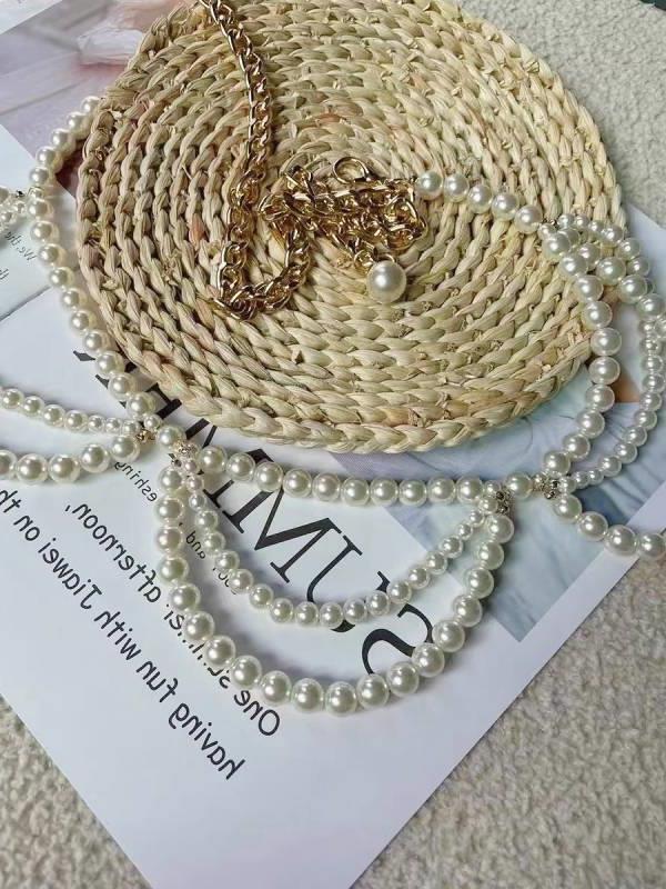 Multi-Layer Pearl Belt New Bead Skirt Chain