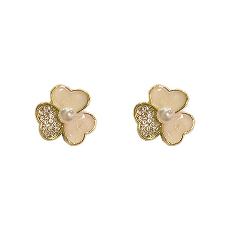 Opal Flowers Earring Studs