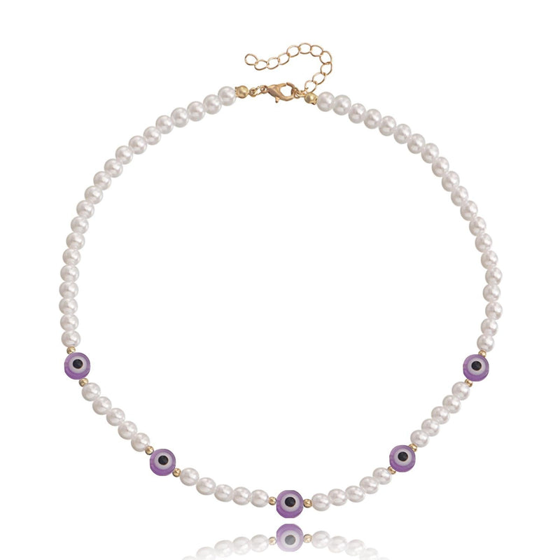 Love Imitation Beaded Pearl Necklace