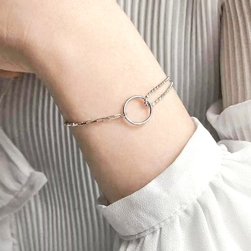 Simple Circle Design Chain Bracelet