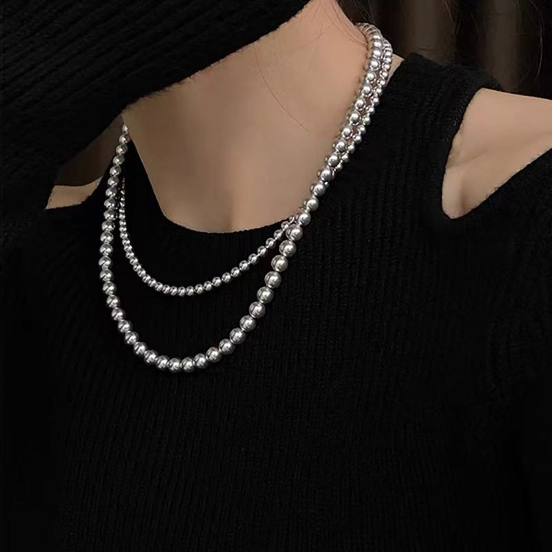 Twist Pearl Choker Necklace Fashion Jewelry