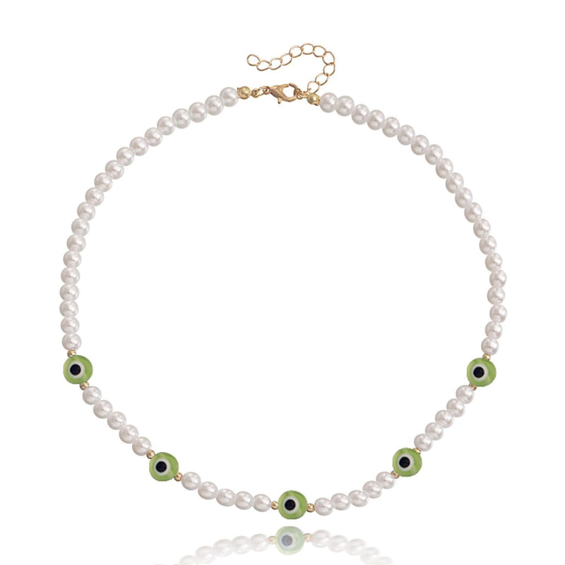Love Imitation Beaded Pearl Necklace