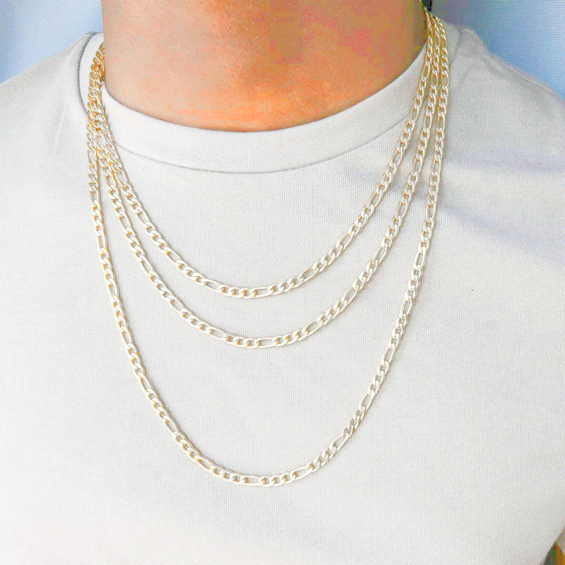 Classic Hip Hop Chain Necklace Figaro Chain