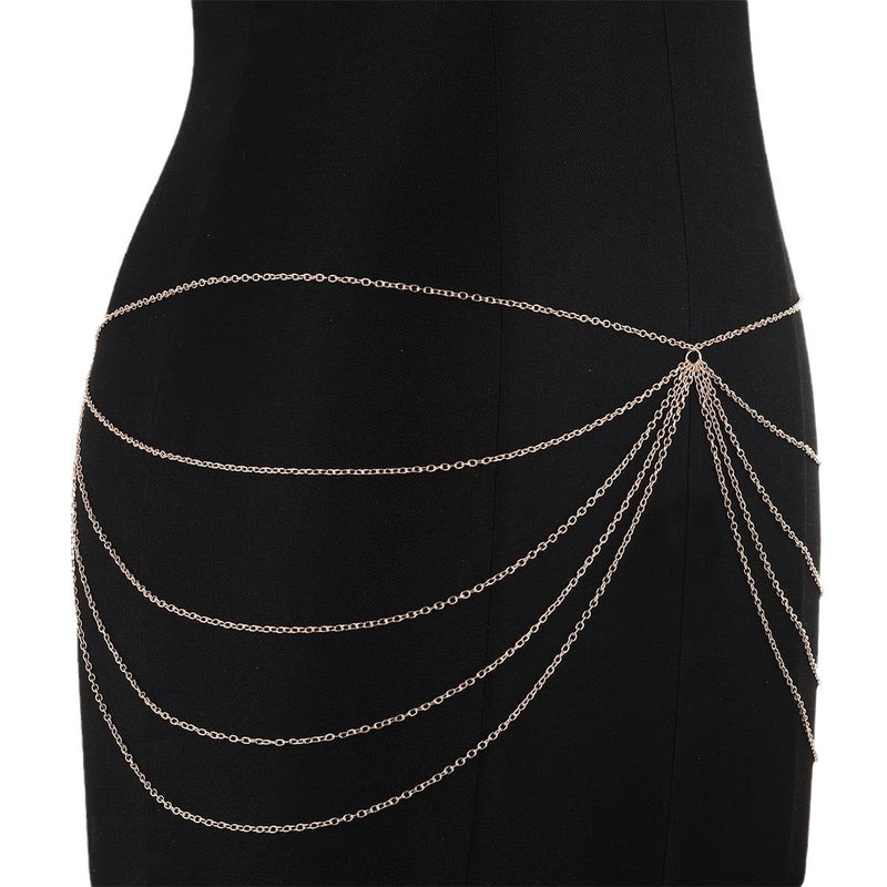 Sexy Multi-Layer Bikini Decoration Waist Chain Body Chain