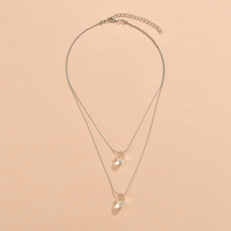 Glass Water Drop Necklace