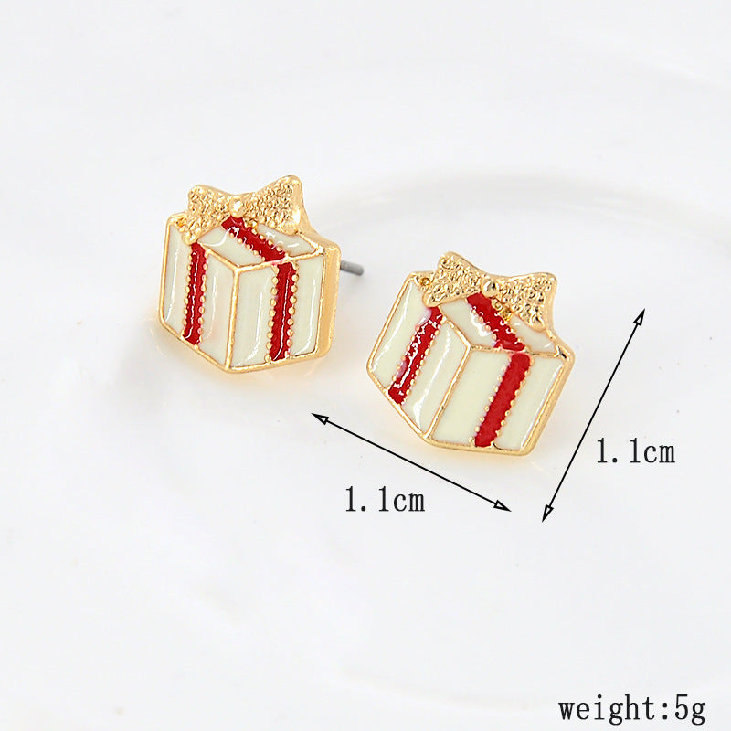 Christmas Gift Box Earring