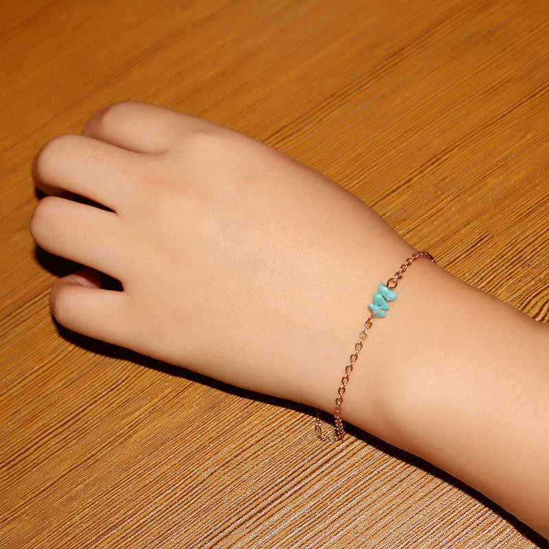 Nature Stone Charm Handmade Bracelet