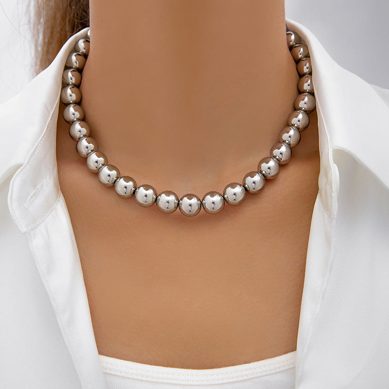 CCB Ball Beads Chain Necklace Women