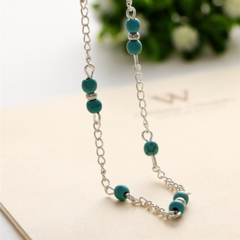 Boho Handmade Ankle Bracelet Bead Chain