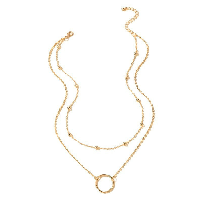 Double Layered Chain Necklaces for Women