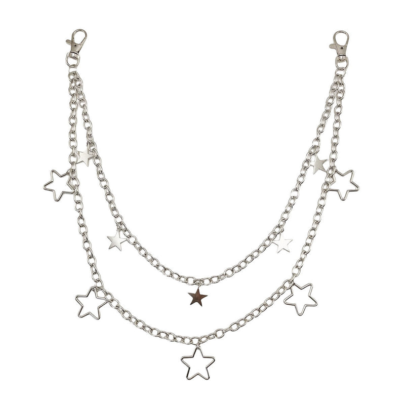 Stars Keychain Punk Trouser Wallet Chain Hip Hop Jeans Chains
