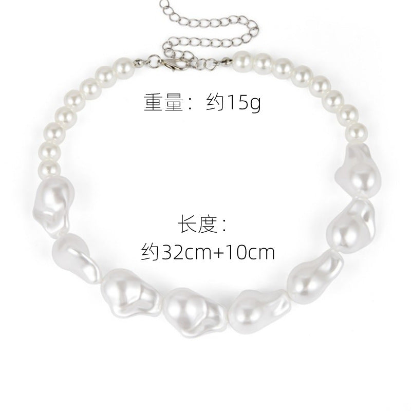 Multi Layer Pearl Necklace Choker